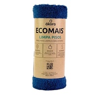 Ecomais Limpa Pisos Interno 50x80cm - Azul | Pano de Chão Reutilizável e Absorvente - imagem 2