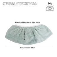Kit com 4 Panos Multiuso de Chão em Microfibra para Vassoura e Rodo com Elástico - imagem 4
