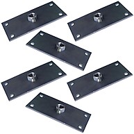 Chapas para Pés de Móveis: Kit 6 Zincadas G59 - imagem 1