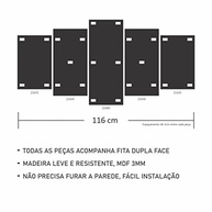 Quadro 5 Peças One Piece Luffy E Os Chapéus de Palha - Decore com Estilo Anime - imagem 2
