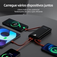 Power Bank 20000mAh: Carregador Portátil Turbo Charge com Múltiplas Portas e Display Digital - imagem 4