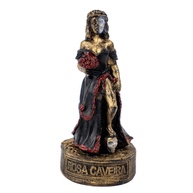 Escultura Rosa Caveira Vintage em Resina 10 cm - Estilo Gótico e Charme Retro - imagem 1