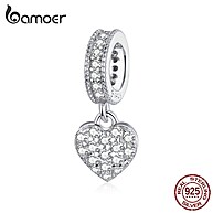 Charme de Prata 925 Coração Brilhante Bamoer - imagem 1