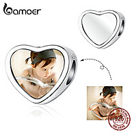 Charme de Prata 925 Coração Personalizado Bamoer - imagem 1
