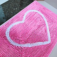 Tapete Coração Rosa: Conforto e Charme! - imagem 1