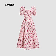 Vestido Floral Rosa Lovito: Elegância e Charme - imagem 2