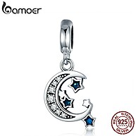 Charme Lua e Estrelas Bamoer 925: Elegância Prateada - imagem 1
