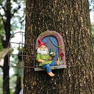 Estátua de Jardim Elf Out The Door Tree Hugger - Decoração Externa com Estilo e Charme - imagem 5