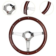 Volante Clássico Madeira Vintage - Toque Retrô e Charme para Seu Carro - imagem 4