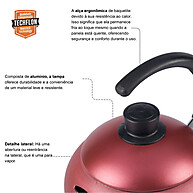 Chaleira Ipanema 2L: Rápida, Antiaderente e Charmosa! - imagem 2