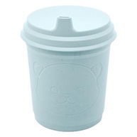 Copo de Bambu com Tampa Baby Bear Azul 450ml - Sustentável e Charmoso - imagem 2