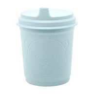 Copo de Bambu com Tampa Baby Bear Azul 450ml - Sustentável e Charmoso - imagem 3