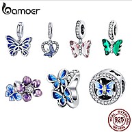 Charms Bamoer Prata 925: Borboletas para Joias DIY - imagem 1