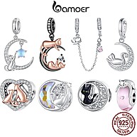 Charms de Prata 925 Bamoer: Gatos Adoráveis! - imagem 1