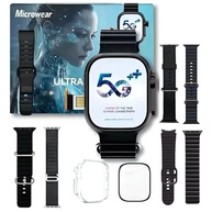 Smartwatch 5G Ultra 3 AI 16GB Série 10 Microwear: Chip, Câmera, NFC e ChatGPT - Original Masculino (Preto) - imagem 2