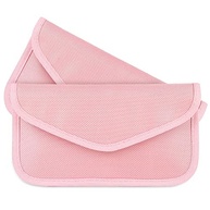 Bolsa Faraday Dupla Bloqueio RFID para Celular e Chave de Carro - Proteção Total de Privacidade (Rosa) - imagem 2