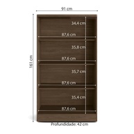 Armário Multiuso Munique 91cm: Organize com Chave! - imagem 2
