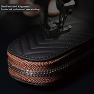 Capa de couro para chave de carro, capa de chave para chaveiro de carro, porta-chaves de carro, capa para chave automática, unissex, masculina e feminina - imagem 5
