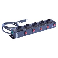 Filtro de Linha 5 Tomadas Preto com Chave e Fusível Individual - Proteção Essencial para Seus Equipamentos - imagem 2