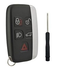 Capa de Chave para Land Rover Range Rover Sport LR2 LR4 Evoque 5 Botões - Substituição Premium Preta - imagem 2