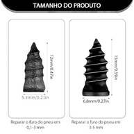 Kit Reparo Pneu 100 Plugues Borracha + Chave Fenda - Carro e Moto - imagem 3
