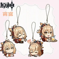 Chaveiro Genshin Impact: Venti & Ayaka para Fãs! - imagem 1