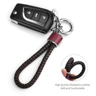 Tukellen Chaveiro de trama de couro adequado para carro chaveiro presente mulher, com anel em D rotativo de 360 graus e chave de fenda - imagem 4