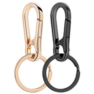 Pacote com 2 chaveiros de metal - porta-chaves para homens e mulheres, conjunto organizador de chaves preto e dourado, localizador de chaves de carro doméstico - imagem 1