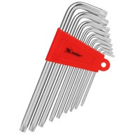 Chaves Torx Longas com Furo: Jogo 9pç T10 a T50 - imagem 1