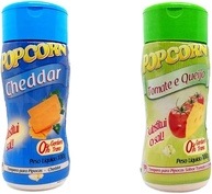 Temperos P/ Pipoca Popcorn Cx 24 Frascos. 12 Cheddar - 12 Tomate e Queijo - imagem 1