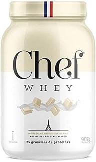 Chef Whey (907g), Mousse de Chocolate Branco - imagem 1