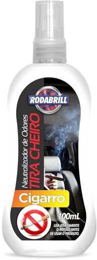 Tira Cheiro Cigarro Rodabrill 100ml: Elimine Odores e Renove o Ar do Seu Carro - imagem 1