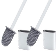 Kit 2x Escova de Banheiro em Silicone Antibacteriana - Limpeza Eficiente e Sem Cheiro - imagem 1