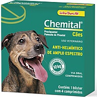 Chemital Chemitec Vermífugo para Cães – 4 Comprimidos - imagem 1