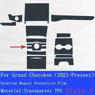 Película Protetora TPU Transparente para Console Central Jeep Grand Cherokee 2021-2023 - Proteção Antiarranhões - imagem 5