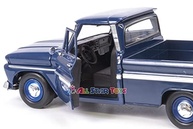 Miniatura Chevrolet C10 Fleetside 1966 Azul Escuro - Coleção 1/24 - imagem 5