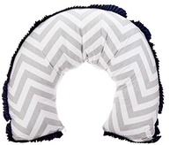Apoio para Amamentação Biramar Baby Brooklyn Chevron Cinza/Marinho - Conforto e Estilo para Mães Modernas - imagem 2