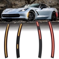 Luzes LED Âmbar Dinâmicas para Chevy Corvette C7 (2014-2019) - Lente Fumê 4 Peças - imagem 2