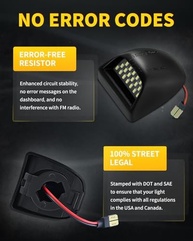 Kit 4 Lâmpadas LED Placa Antline 6000K Branco para Chevy Silverado, Tahoe, GMC Sierra e Yukon - imagem 5