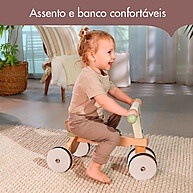 Triciclo de Madeira Sem Pedal: Aventura Boho Chic! - imagem 2