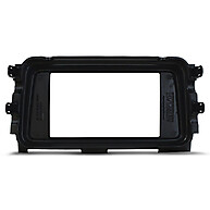 Moldura Painel Kicks: 2 Din Black Piano + Chicote - imagem 2