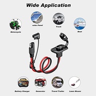 Kewig Chicote Conector Rápido SAE 12AWG 1m - Extensão Plugue Macho para Soquete Fêmea [2 Unidades] - imagem 5