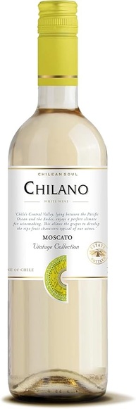 Vinho Chileno Branco Chilano Moscato 750ml - imagem 1