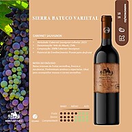 Sierra Batuco: Vinho Tinto Chileno Cabernet Sauvignon Seco 750ml - imagem 4