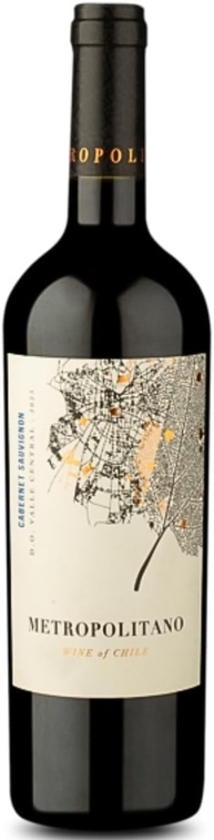 Vinho Tinto Chileno Metropolitano D.O. Valle Central Cabernet Sauvignon - imagem 1