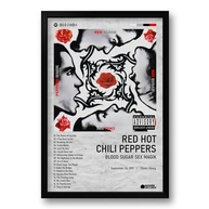 Quadro Álbum Blood Sugar Sex Magik Red Hot Chili Peppers 40x60cm - Arte de Parede Retrô com Moldura Ecológica - imagem 2