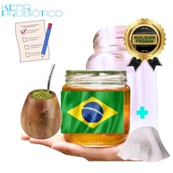 Kombucha Yerbucha Chimarrão Scoby Colônia + Tampa Voal + Frasco 500ml - imagem 2