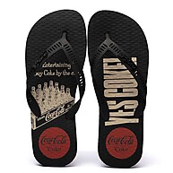 Chinelo Coca-Cola Yes Coke! Preto: Conforto Icônico - imagem 1