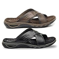 Chinelo Masculino Couro Pegada: Conforto e Estilo - imagem 1