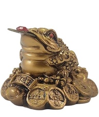 Sapo da Fortuna JIAD1117 - Amuleto de Prosperidade Chinês com Moedas para Sorte e Riqueza - imagem 4